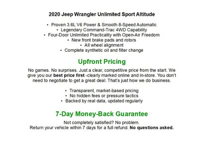 2020 Jeep Wrangler Unlimited Sport 4x4