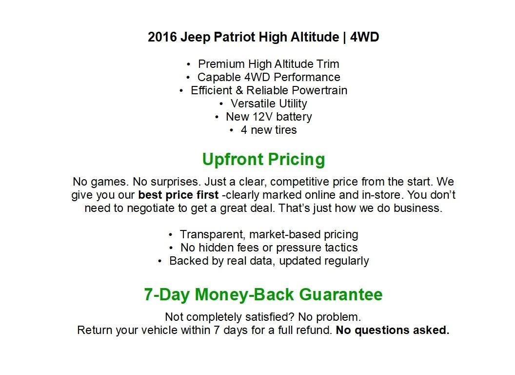 2016 Jeep Patriot Latitude