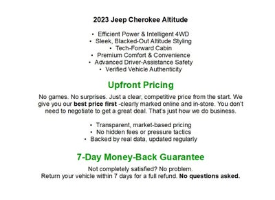 2023 Jeep Cherokee Altitude Lux 4x4