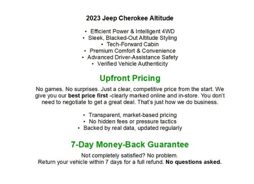 2023 Jeep Cherokee Altitude Lux 4x4