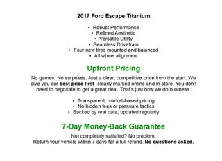 2017 Ford Escape Titanium 4WD