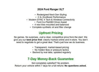 2024 Ford Ranger XLT 4WD SuperCrew 5' Box