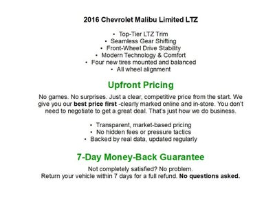 2016 Chevrolet Malibu Limited 4dr Sdn LTZ