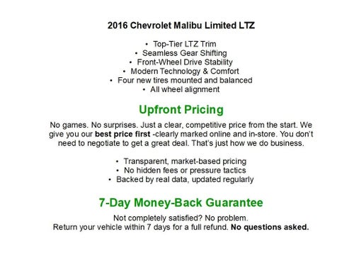 2016 Chevrolet Malibu Limited 4dr Sdn LTZ