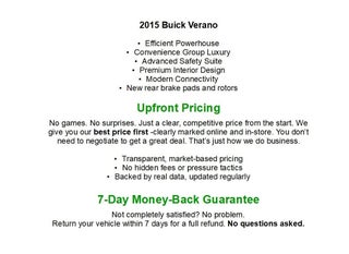 2015 Buick Verano 4dr Sdn Convenience Group