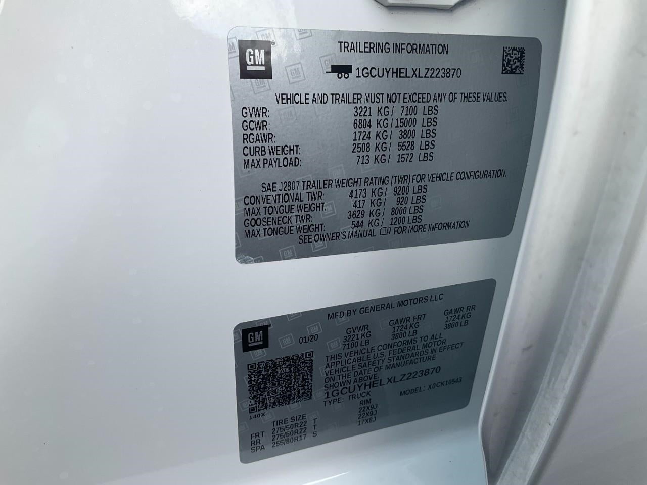 2020 Chevrolet Silverado 1500 4WD Crew Cab 147 High Country