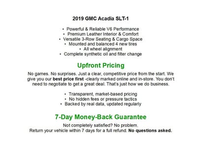 2019 GMC Acadia AWD 4dr SLT w/SLT-1