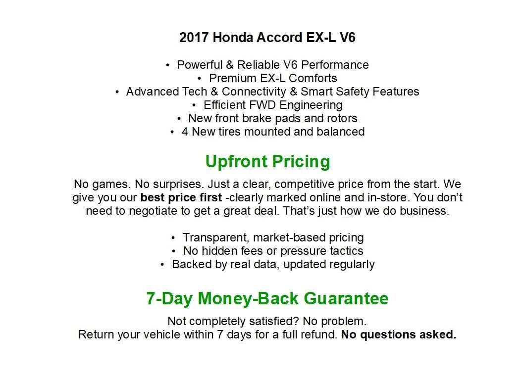 2017 Honda Accord Sedan EX-L V6 Auto