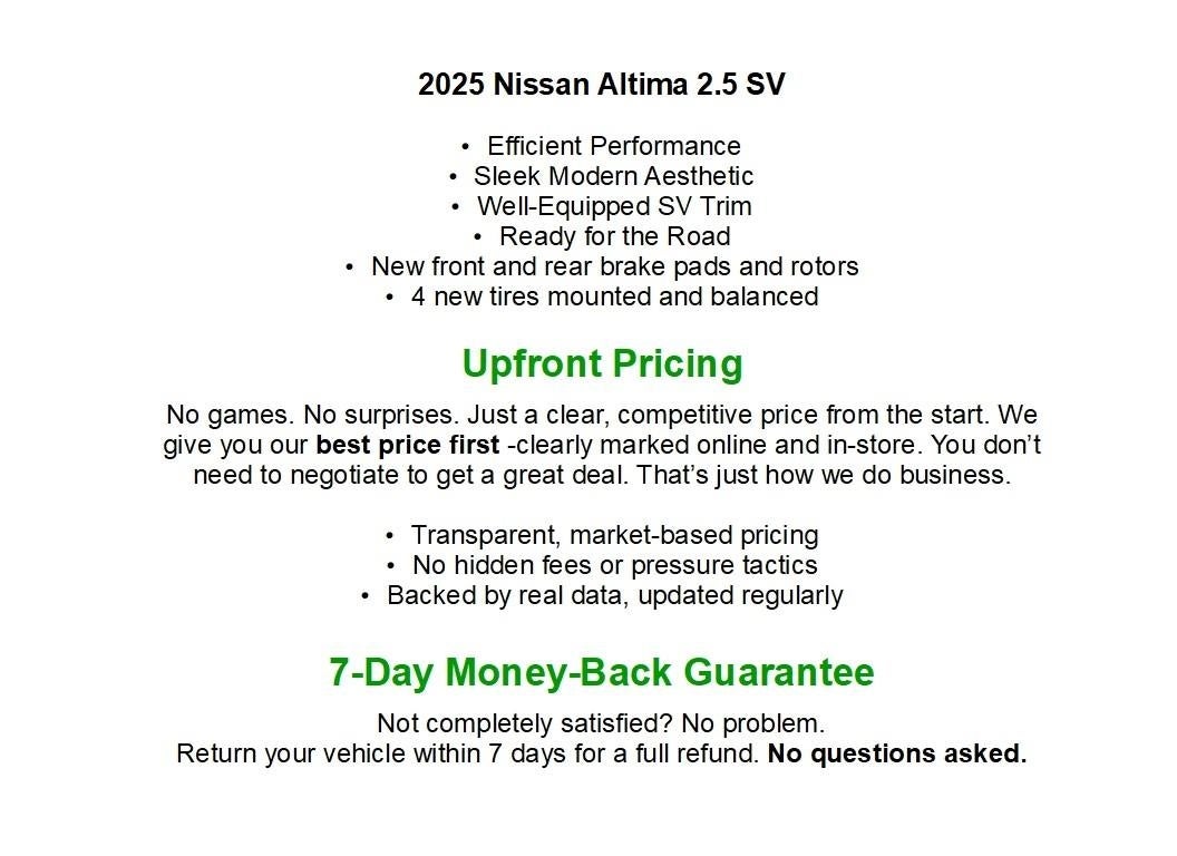 2025 Nissan Altima SV