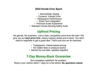 2024 Honda Civic Sedan Sport CVT