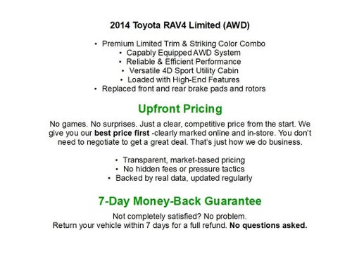 2014 Toyota RAV4 AWD 4dr Limited
