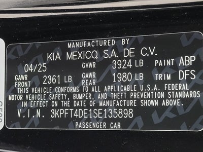 2025 Kia K4 SEDAN