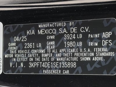 2025 Kia K4 LXS FWD
