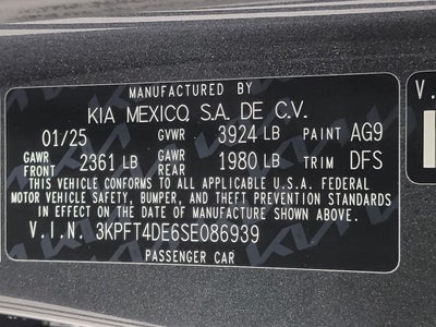 2025 Kia K4 SEDAN
