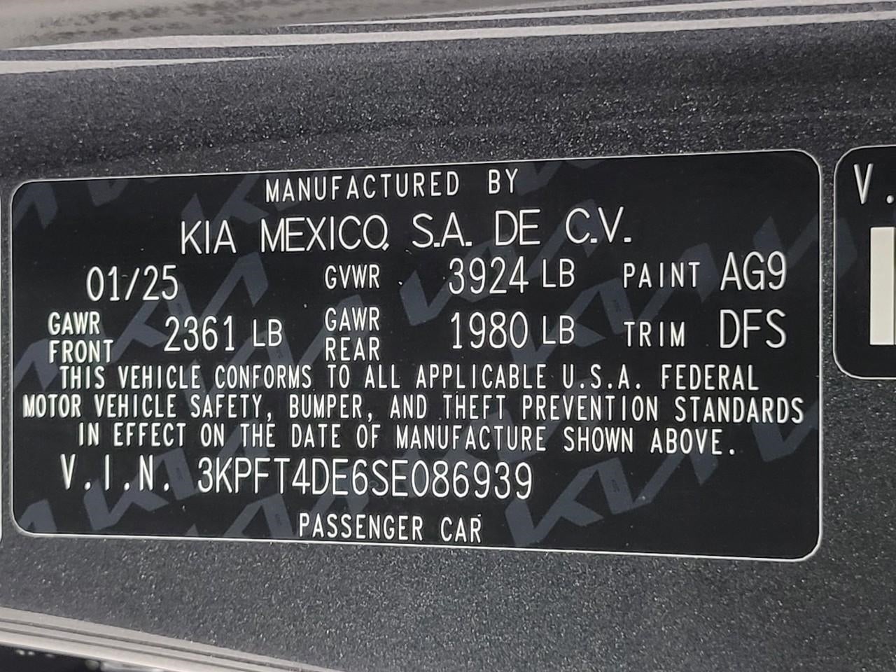 2025 Kia K4 SEDAN