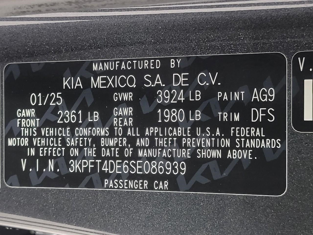 2025 Kia K4 LXS FWD