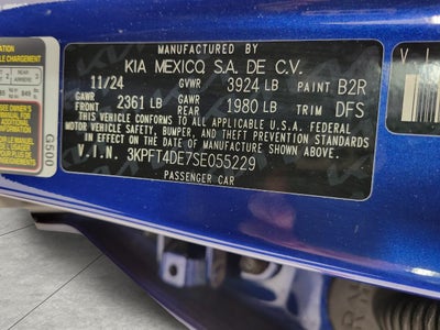 2025 Kia K4 SEDAN