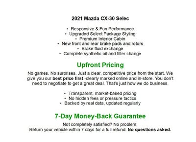 2021 Mazda Mazda CX-30 Select FWD
