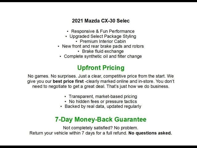 2021 Mazda Mazda CX-30 Select FWD