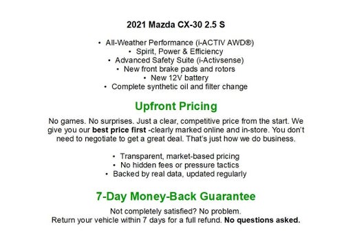 2021 Mazda Mazda CX-30 2.5 S AWD