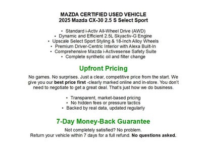 2025 Mazda Mazda CX-30 2.5 S Select Sport AWD