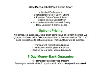 2024 Mazda Mazda CX-30 2.5 S Select Sport AWD