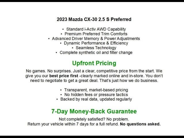 2023 Mazda Mazda CX-30 2.5 S Preferred Package AWD