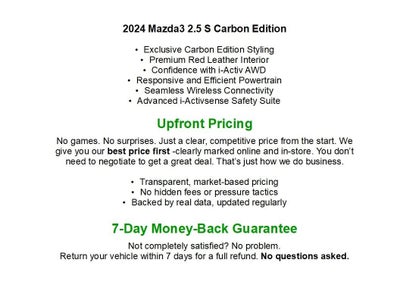 2024 Mazda Mazda3 Sedan 2.5 S Carbon Edition AWD