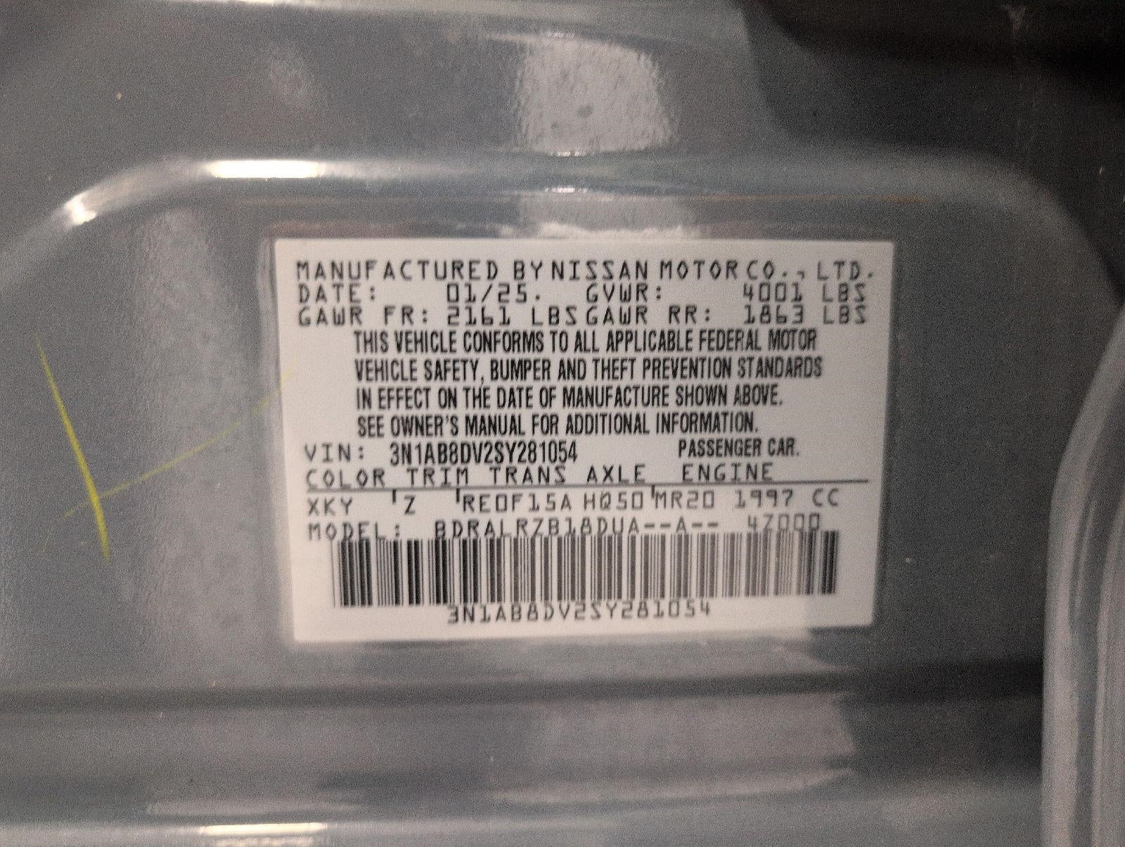 2025 Nissan Sentra SR CVT
