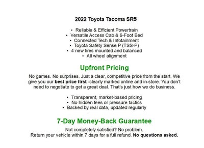 2022 Toyota Tacoma 2WD SR5 Access Cab 6' Bed I4 AT