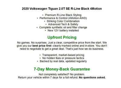 2020 Volkswagen Tiguan 2.0T SE R-Line Black 4MOTION