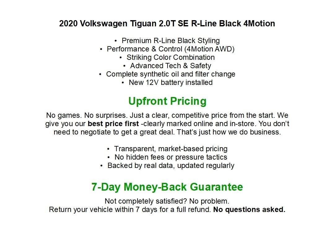 2020 Volkswagen Tiguan 2.0T SE R-Line Black 4MOTION