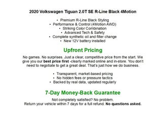 2020 Volkswagen Tiguan 2.0T SE R-Line Black 4MOTION