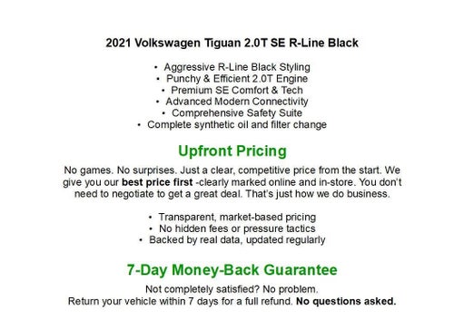 2021 Volkswagen Tiguan 2.0T SE R-Line Black 4MOTION