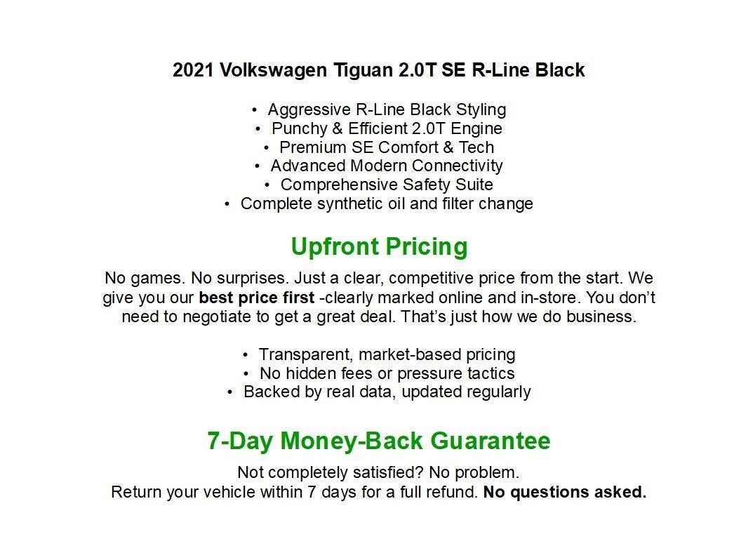 2021 Volkswagen Tiguan 2.0T SE R-Line Black 4MOTION