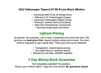 2022 Volkswagen Tiguan 2.0T SE R-Line Black 4MOTION