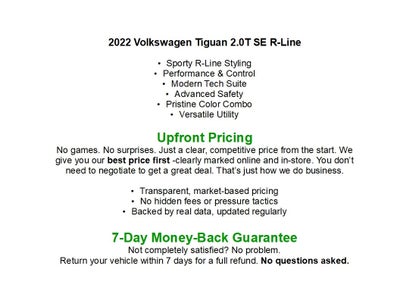 2022 Volkswagen Tiguan 2.0T SE R-Line Black 4MOTION