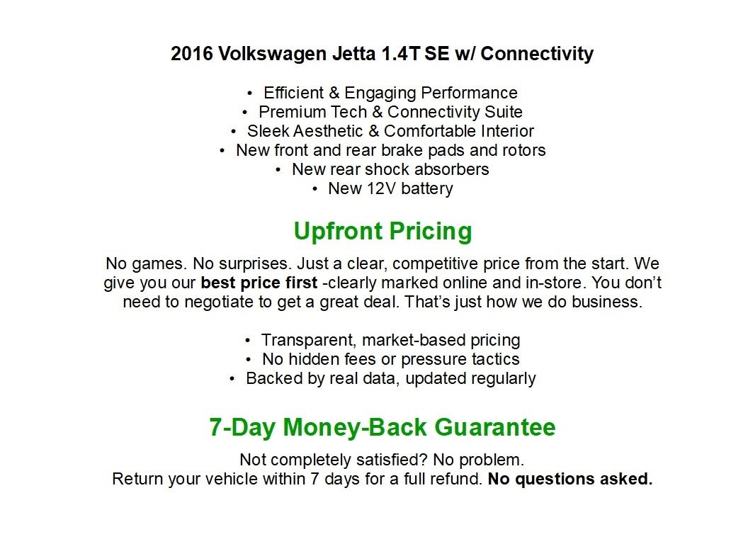 Used 2016 Volkswagen Jetta SE with VIN 3VWD67AJ9GM415368 for sale in Green Bay, WI