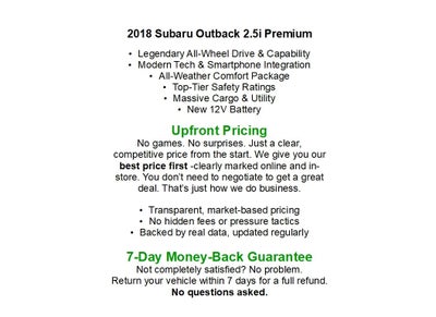 2018 Subaru Outback 2.5i Premium