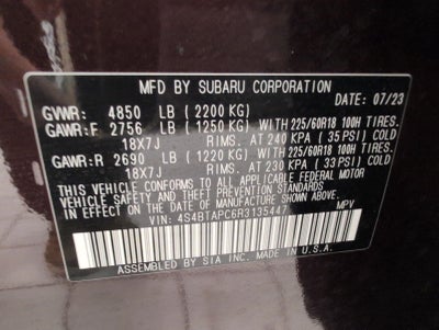 2024 Subaru Outback Touring AWD