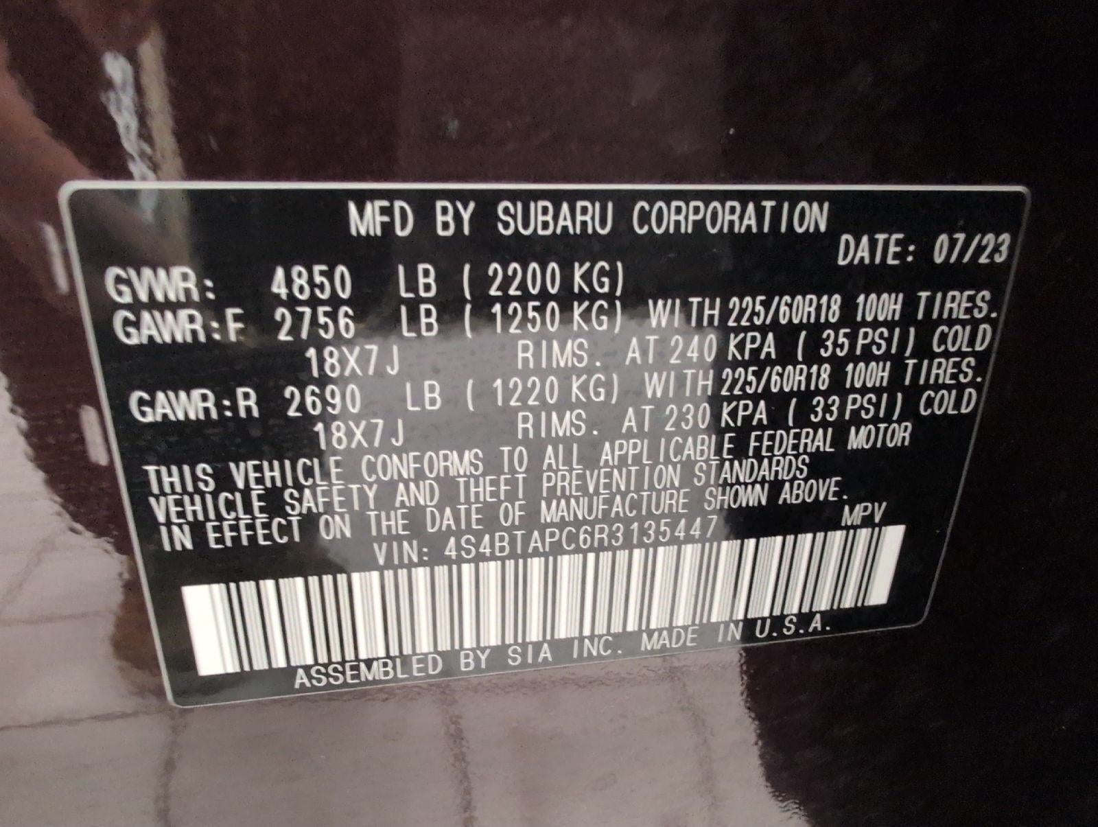 2024 Subaru Outback Touring AWD