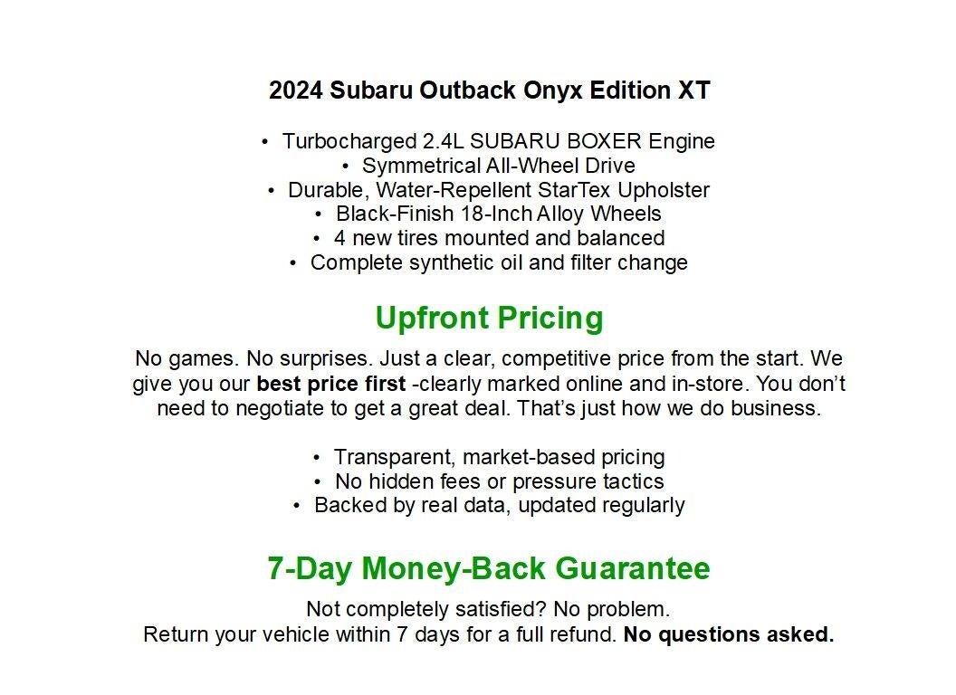 2024 Subaru Outback Onyx Edition XT AWD