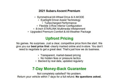 2021 Subaru ASCENT PREMIUM