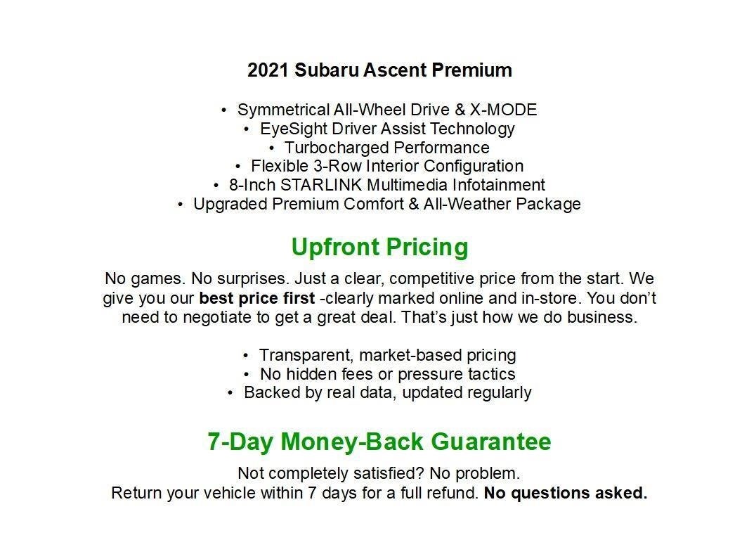 2021 Subaru ASCENT PREMIUM