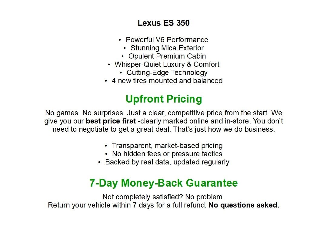 2024 Lexus ES ES 350 FWD