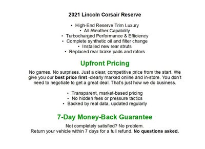 2021 Lincoln Corsair Reserve AWD