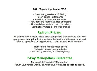 2021 Toyota Highlander XSE AWD