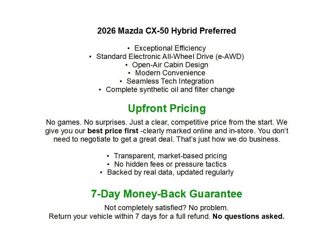 2026 Mazda Mazda CX-50 Hybrid Preferred AWD
