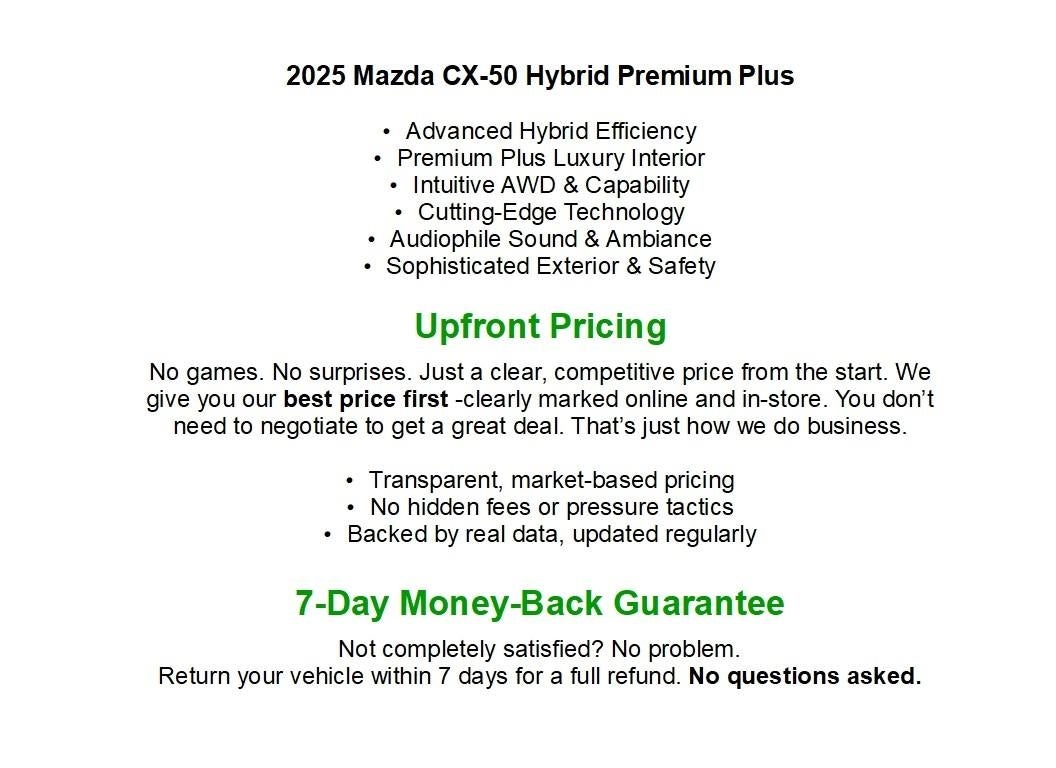 2025 Mazda Mazda CX-50 Hybrid Premium Plus Package AWD
