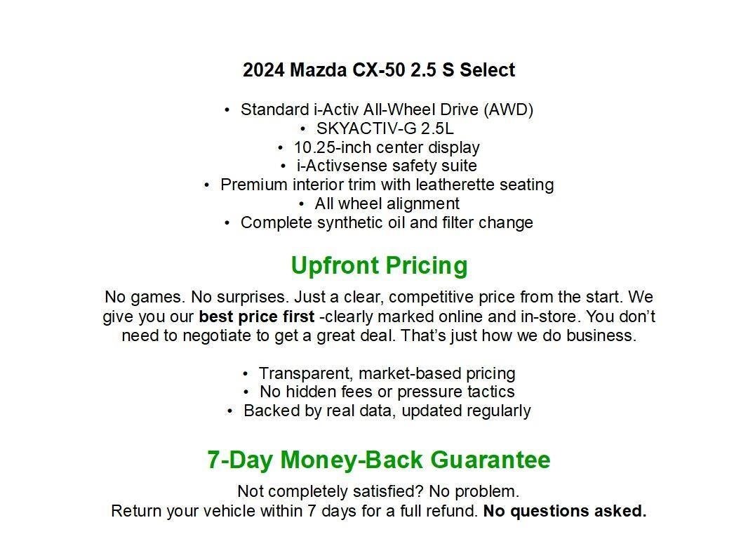 2024 Mazda Mazda CX-50 2.5 S Select Package AWD